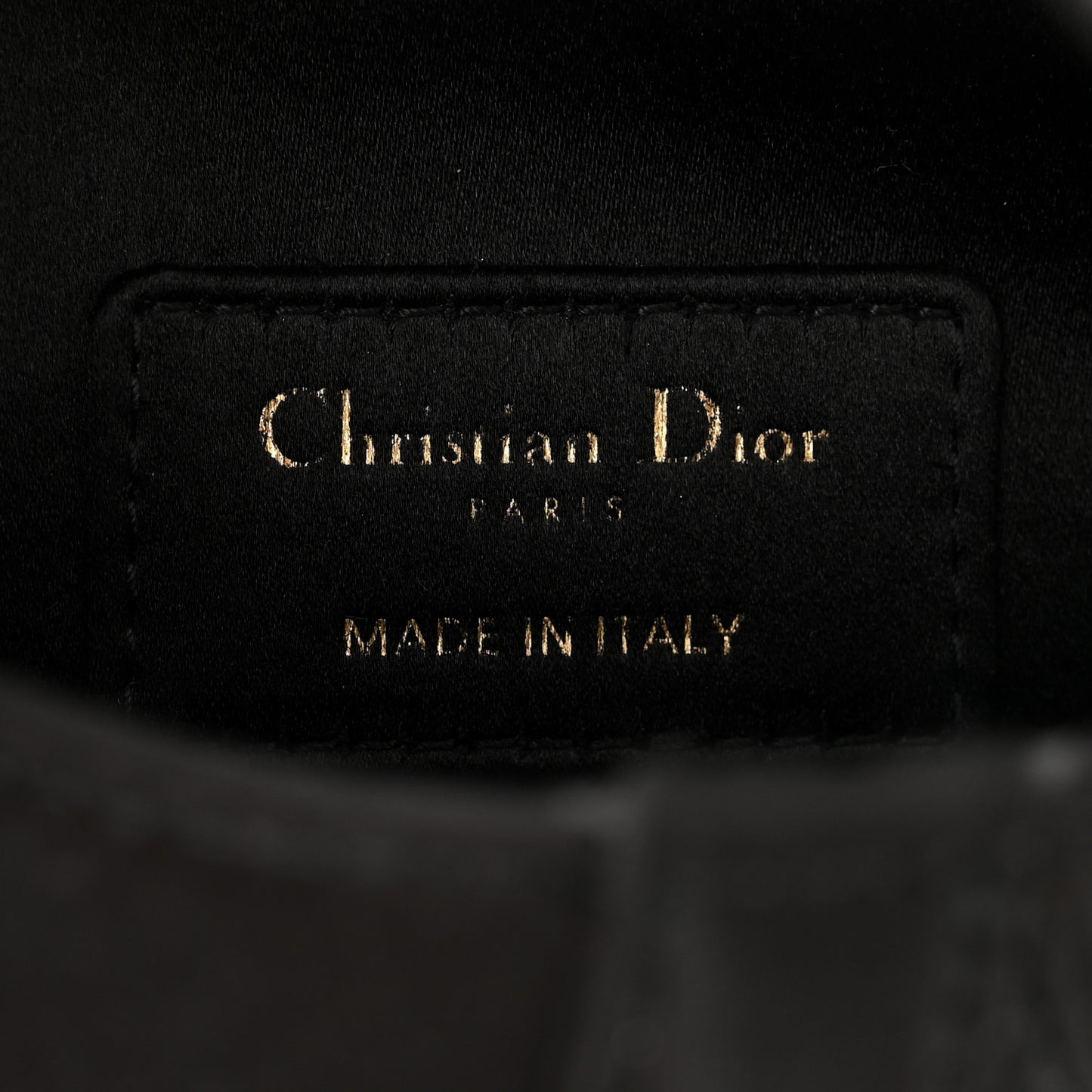 Satin Crystal Mini Saddle Bag Black