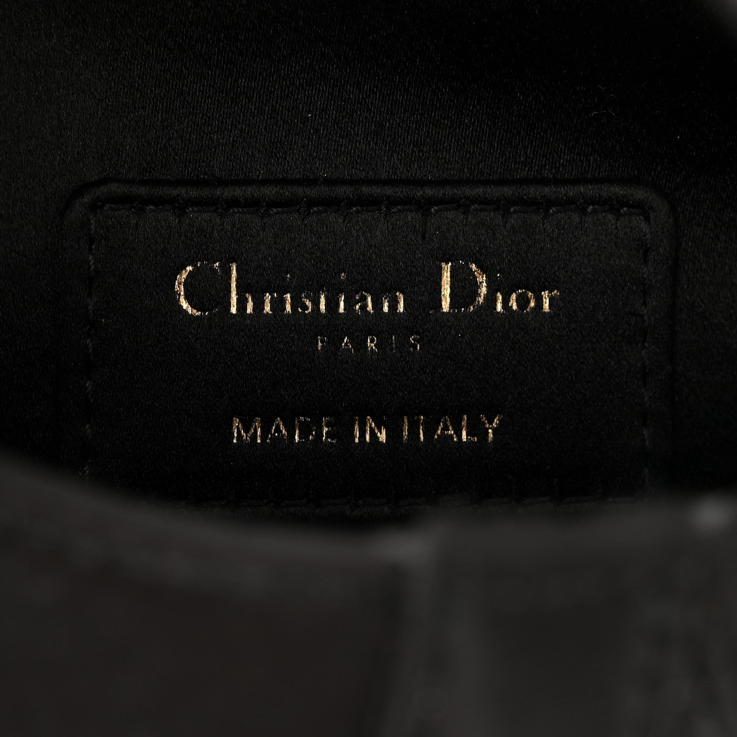 Christian Dior Satin Crystal Mini Saddle Bag Black 6 of 9