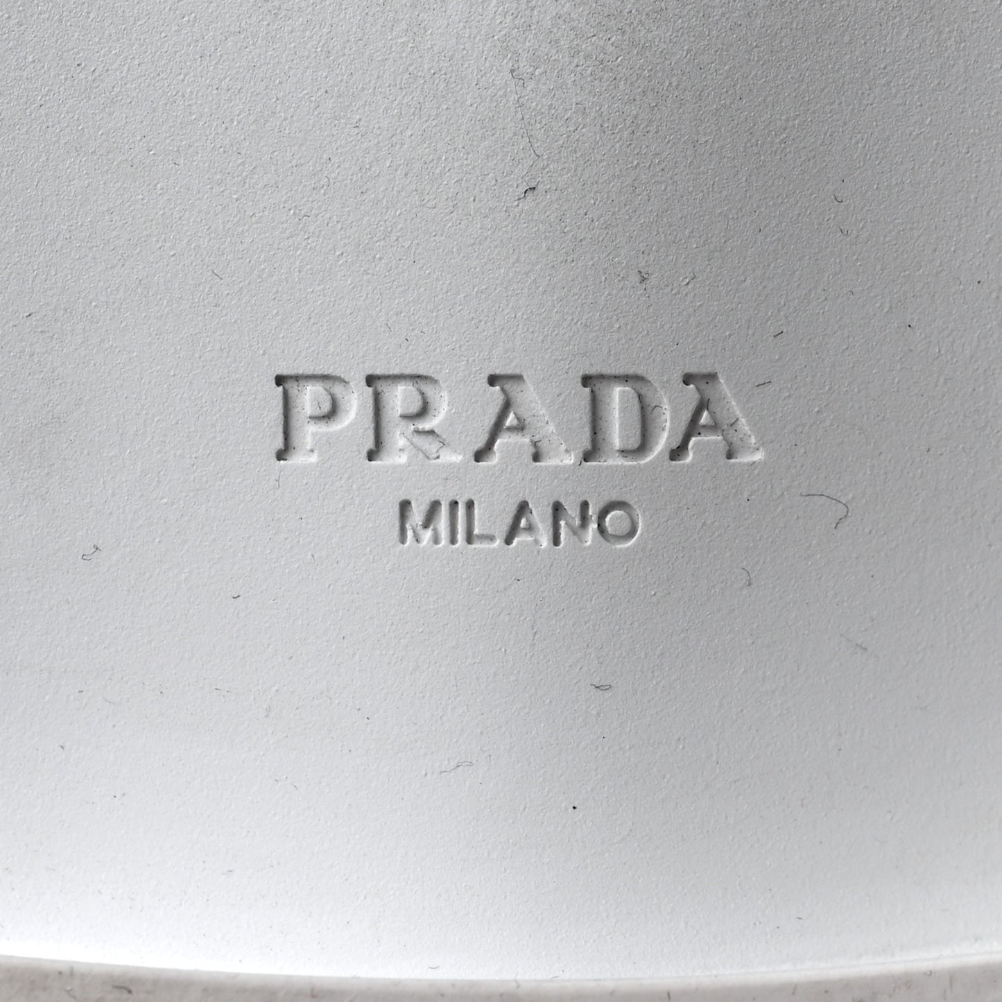 Spazzolato Metal Triangle Logo 50mm Loafers 38.5 White