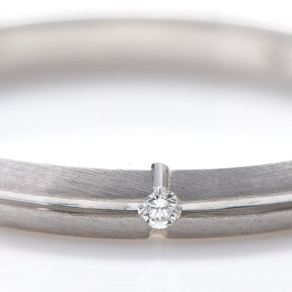Tiffany 18K White Gold Diamond Narrow Streamerica Ring 50 5.25 7 of 7