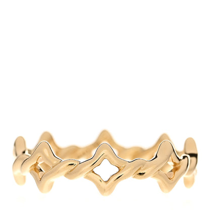 David Yurman 18K Yellow Gold Quatrefoil Stack Ring 57 8 1 of 4