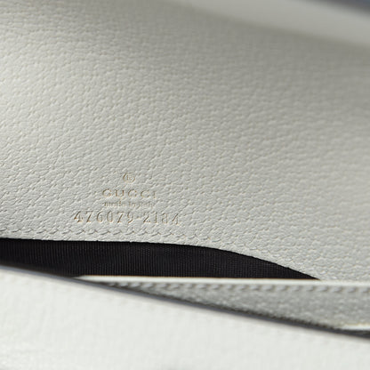 Gucci GG Supreme Monogram Web Queen Margaret Chain Wallet White 6 of 10