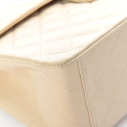 Chanel Lambskin Quilted XL Jumbo Single Flap Light Beige 16 of 16