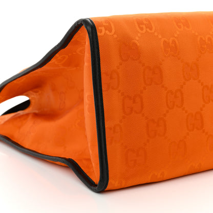 Gucci Econyl Nylon Monogram Large Off The Grid Tote Bag Carrot Orange Black 9 of 11