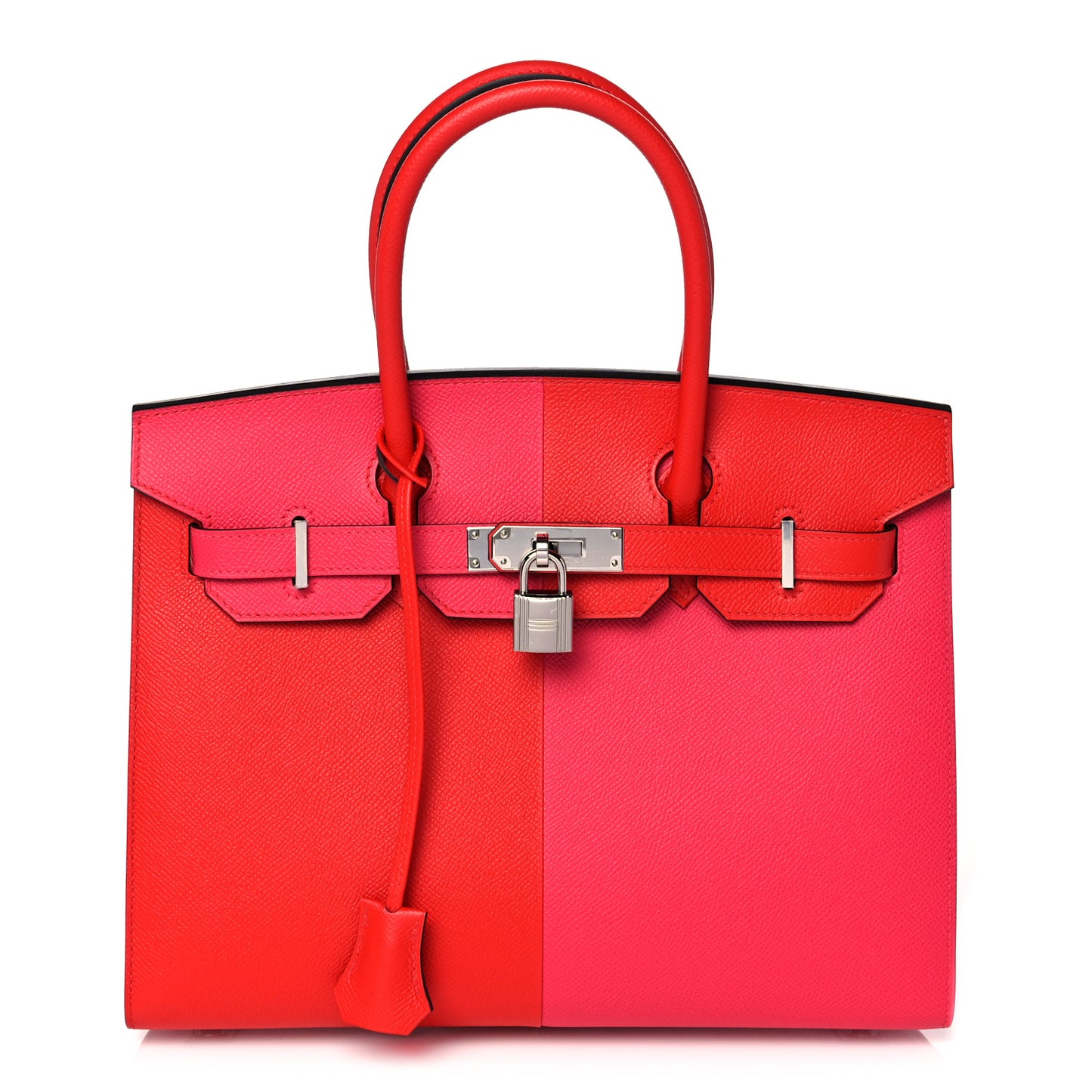 Epsom Casaque Birkin Sellier 30 Rouge Coeur Rose Extreme Bleu Zanzibar
