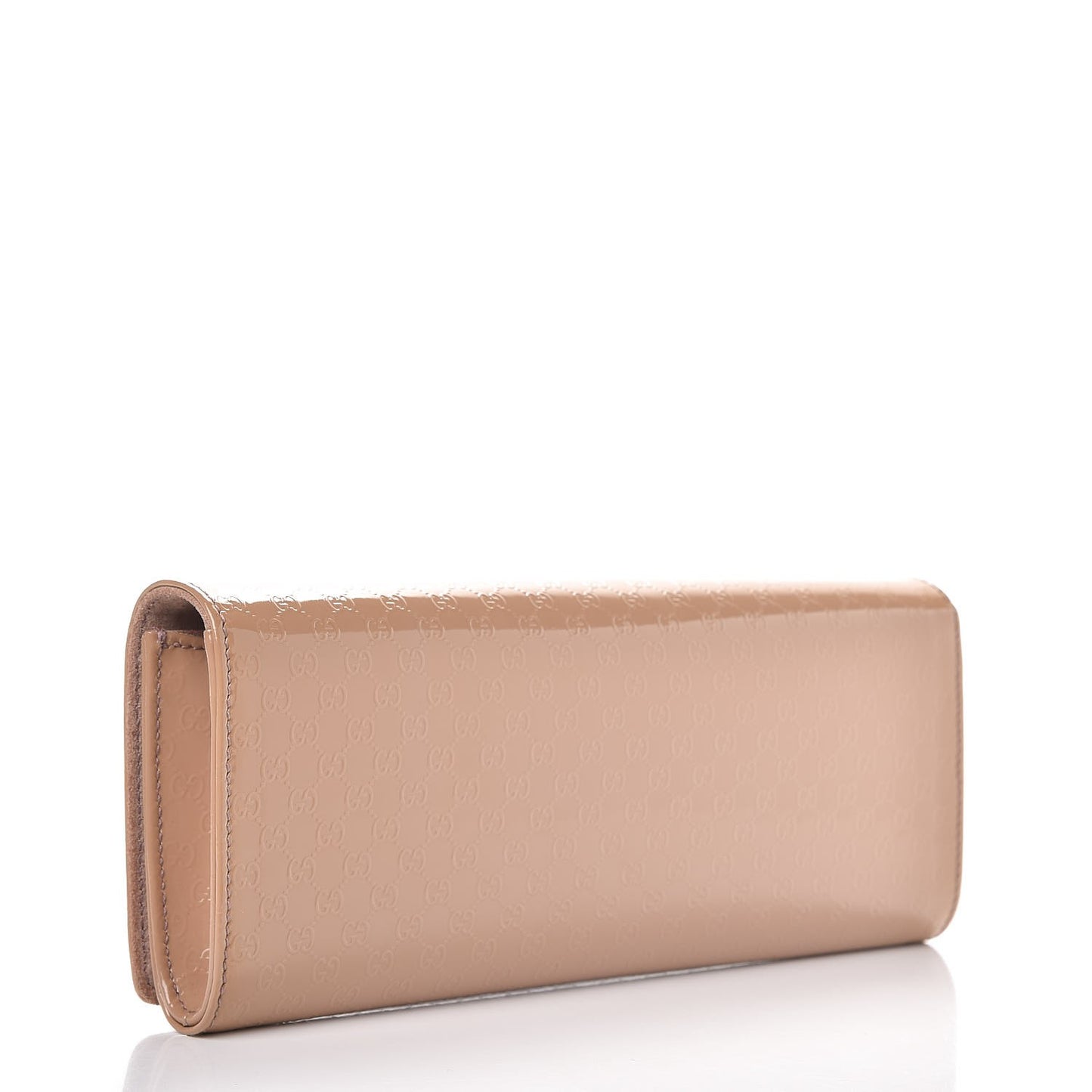 Patent Microguccissima Small Broadway Clutch Dark Cipria