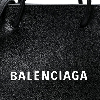 Balenciaga Calfskin Logo XXS Shopping Tote Black 7 of 9