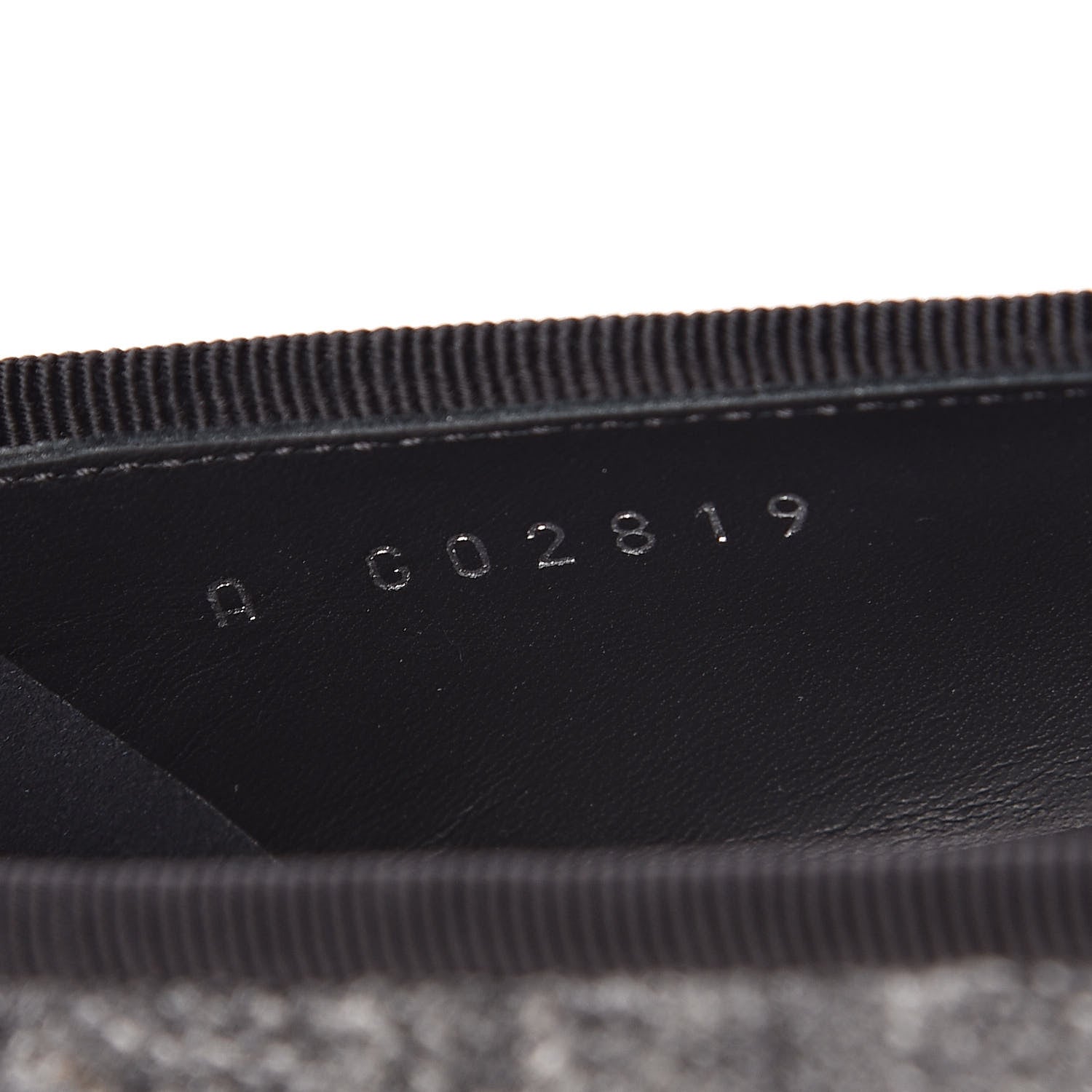 Chanel Tweed Grosgrain Cap Toe Ballerina Flats 37.5 Dark Grey Black 8 of 9