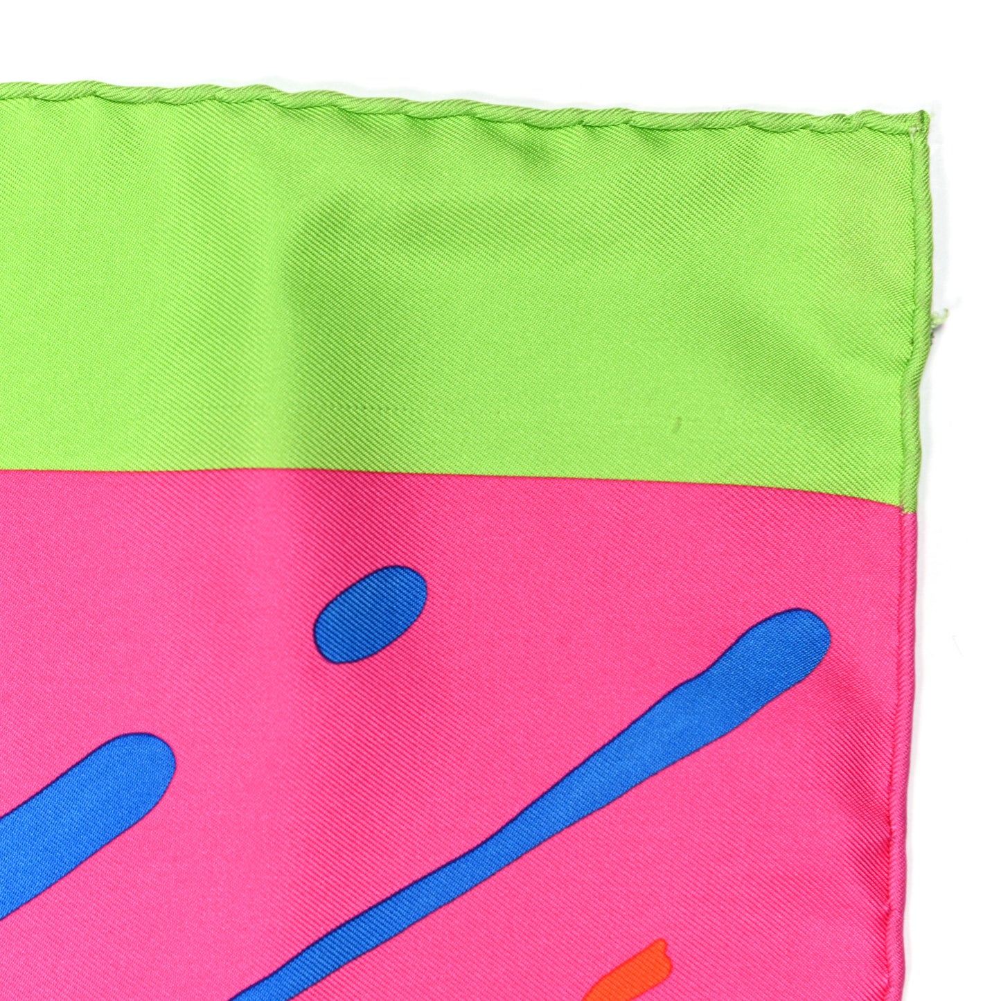 Silk Graff Hermes Graffiti Scarf 90 Rose Fluo Soleil Vert Fluo