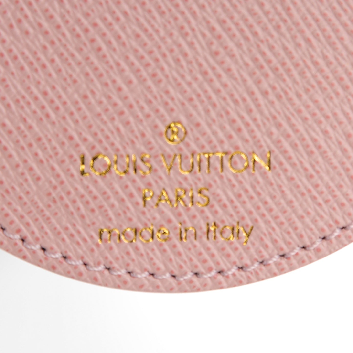 Monogram LV Mirror Key Holder Rose Ballerine