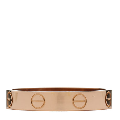 Cartier 18K Pink Gold 3.5mm LOVE Wedding Band Ring 56 7.5 3 of 4