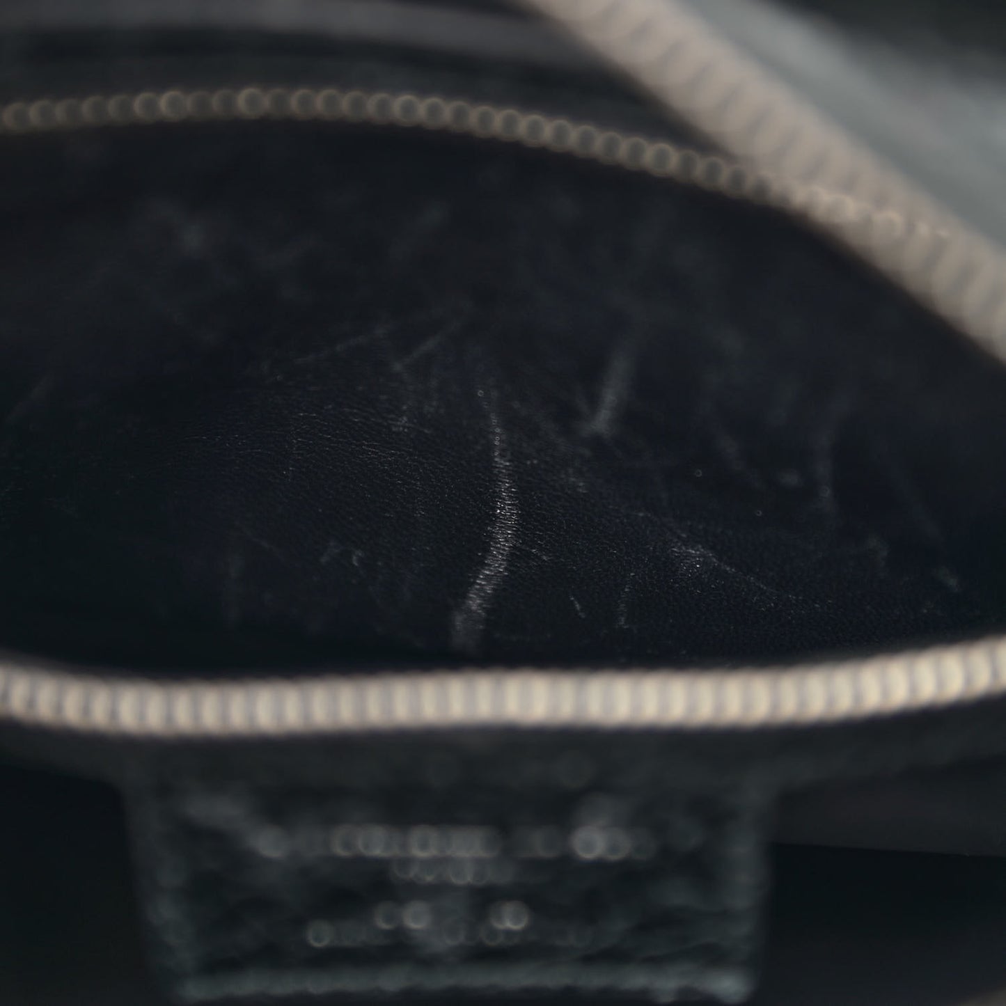 Ceramic Effect Deerskin Jeweled Swan Lady Dior Black