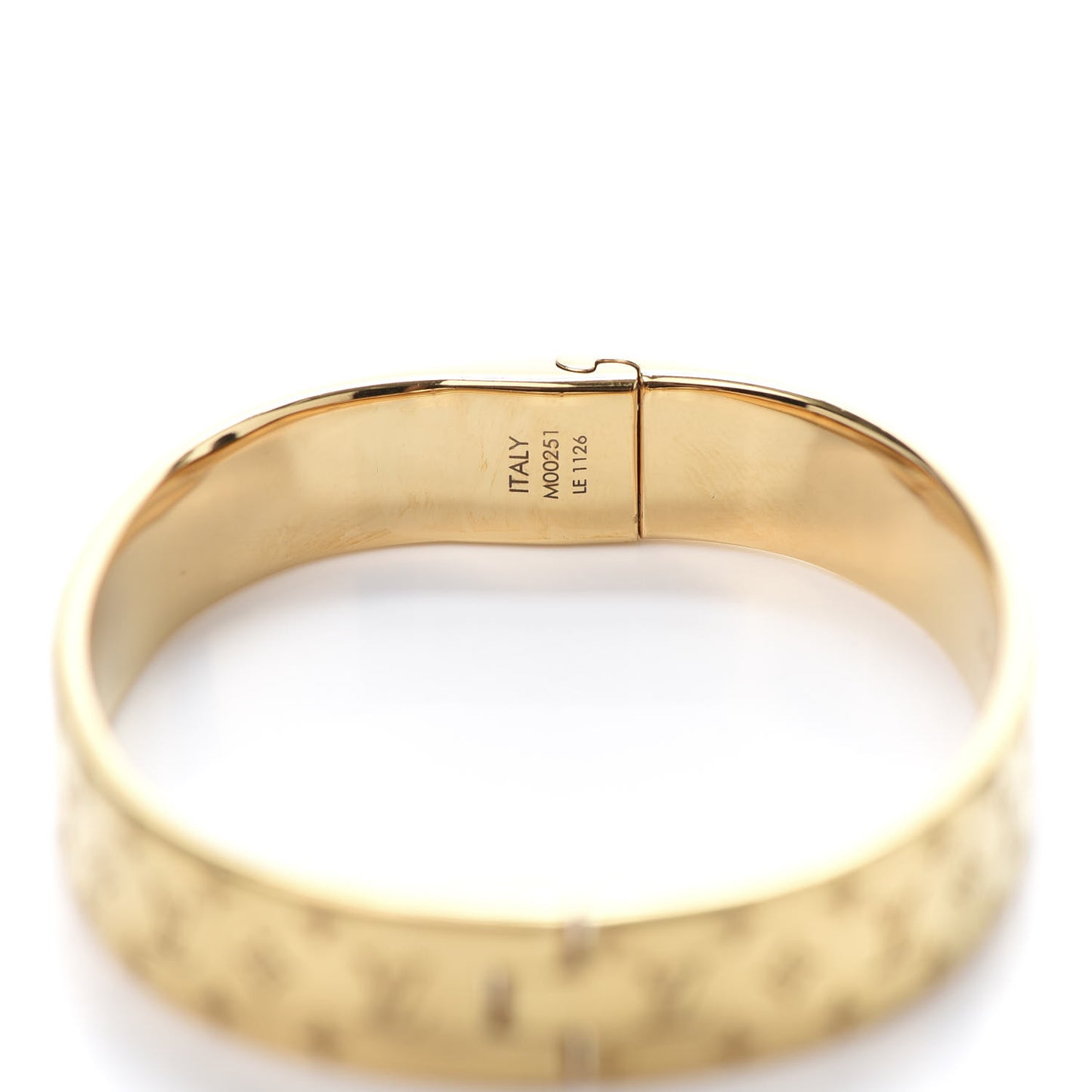 Brass Monogram Nanogram Cuff S Gold
