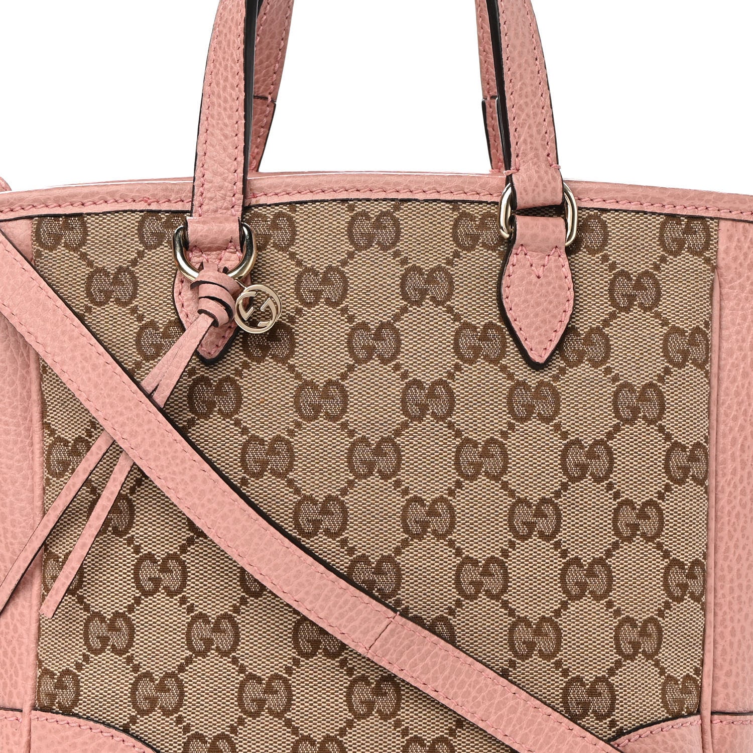 Gucci Monogram Small Bree Tote Beige Soft Pink 8 of 13