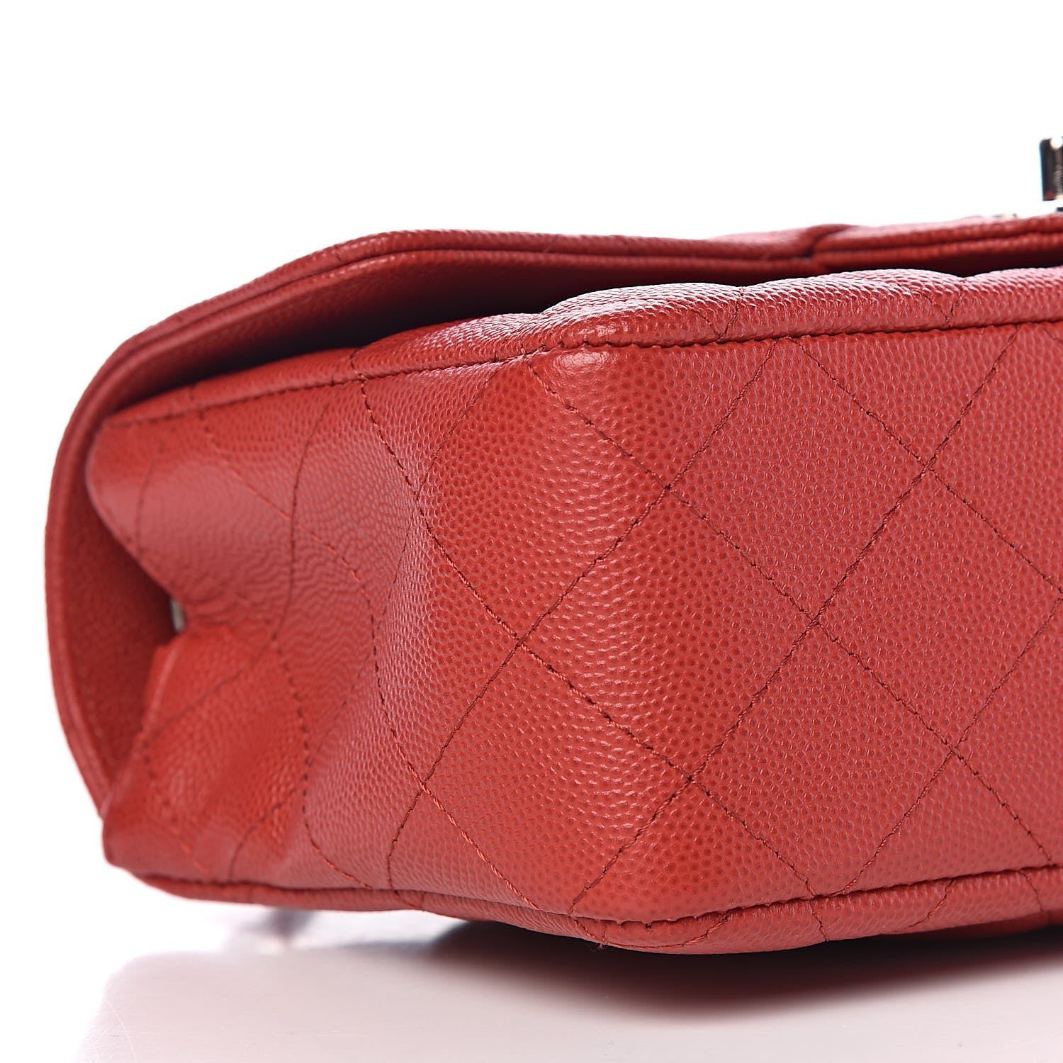 Chanel Caviar Quilted Mini Rectangular Flap Red 8 of 10