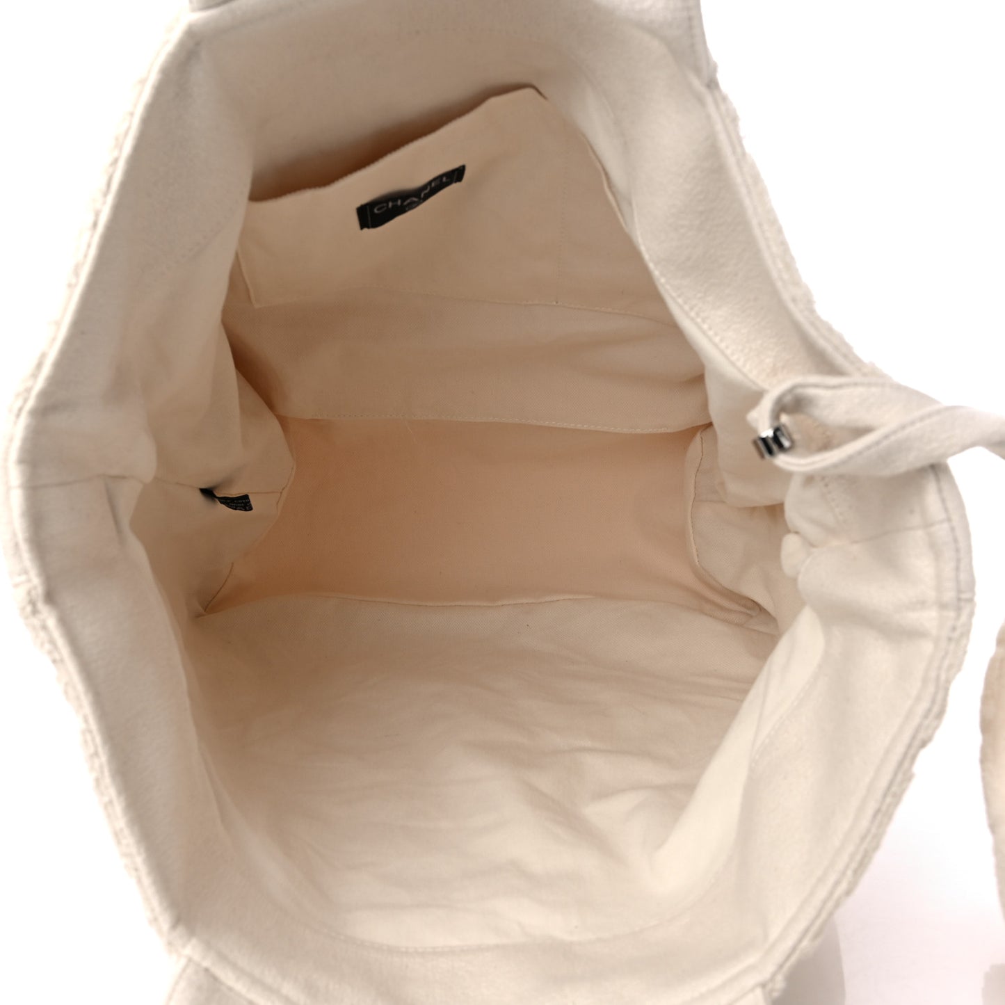 Terry Cotton CC Beach Tote Towel Set Ivory