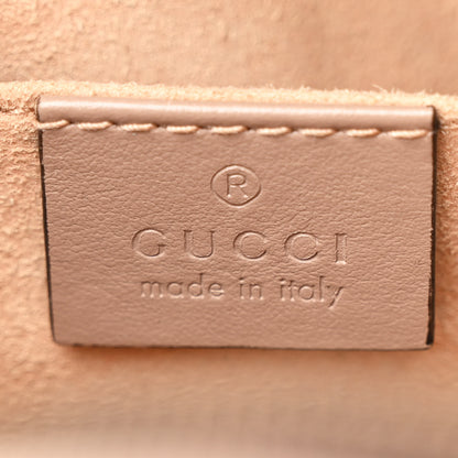 Gucci Calfskin Matelasse Small GG Marmont Chain Shoulder Bag Porcelain Rose 6 of 14