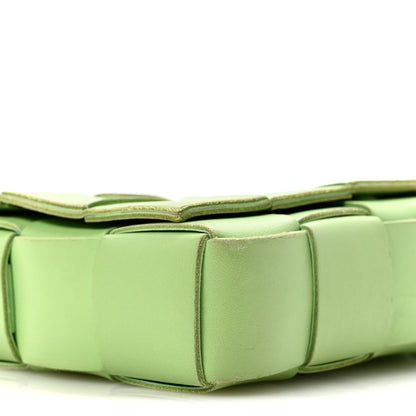 Bottega Veneta Lambskin Maxi Intrecciato Cassette Crossbody Bag Pistachio 9 of 14