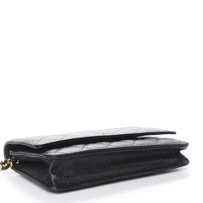 Chanel Caviar Quilted Wallet On Chain WOC Black 4 of 15