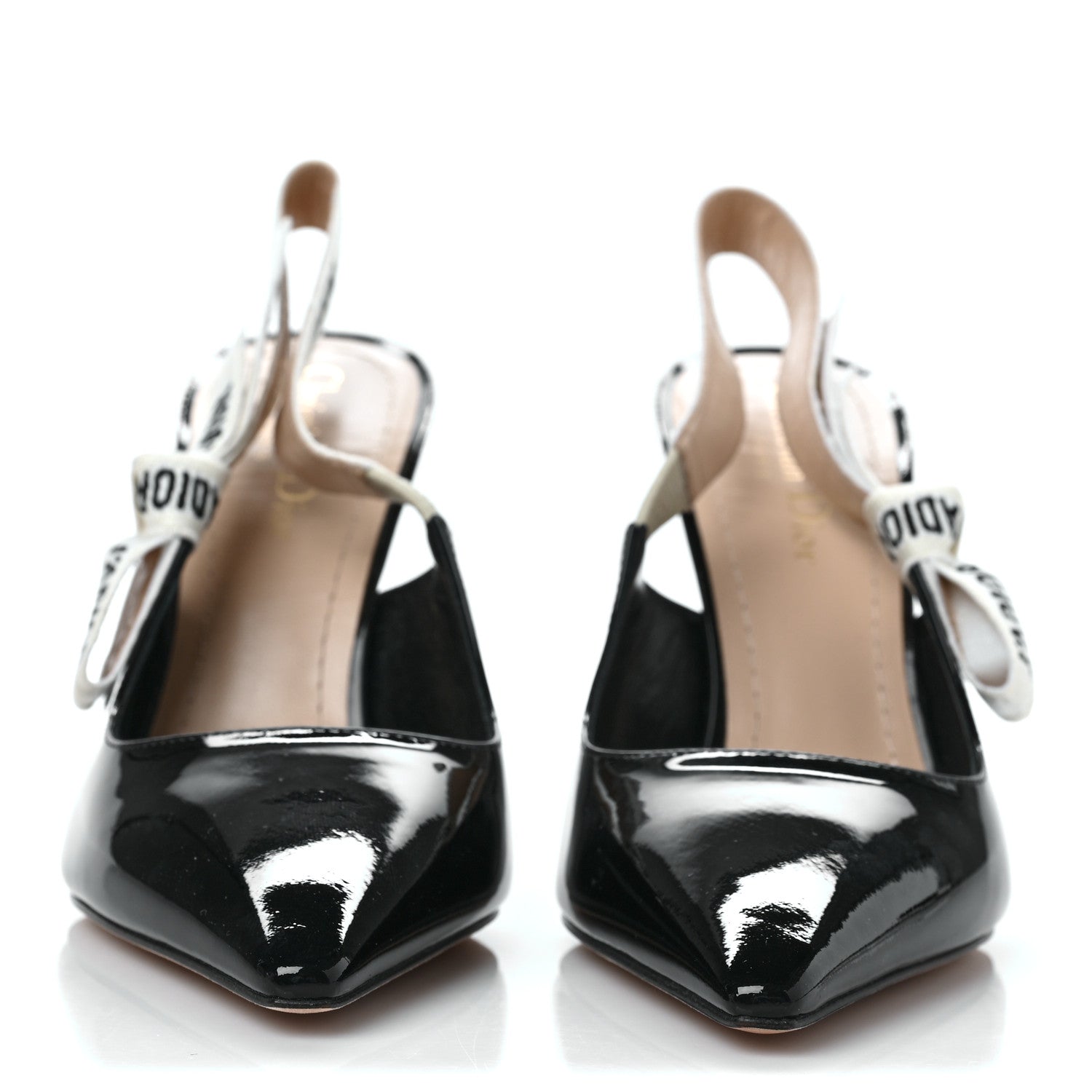 Christian Dior Patent Ribbon J'Adior Slingback 100mm Pumps 38.5 Black 2 of 11
