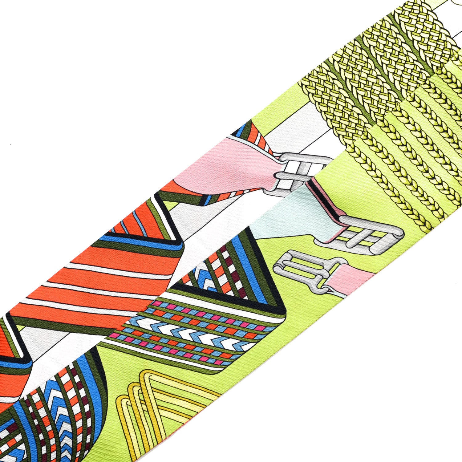 Hermes Silk Sangles En Zigzag Twilly 3 of 4