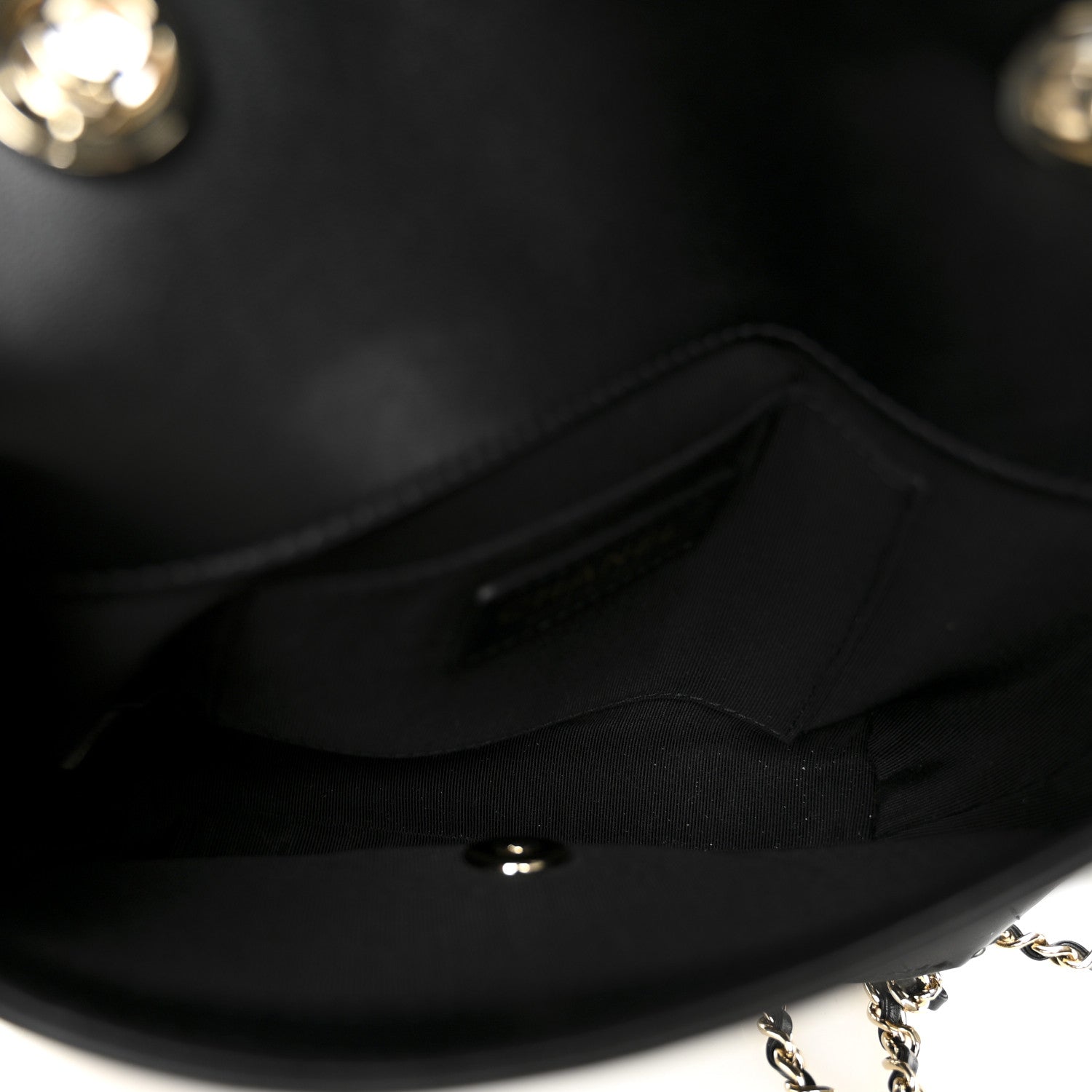 Chanel Calfskin Stitched Small Covered CC Flap Bag Black 9 of 21