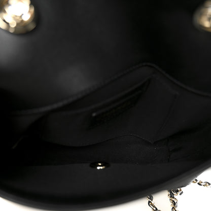 Chanel Calfskin Stitched Small Covered CC Flap Bag Black 9 of 21
