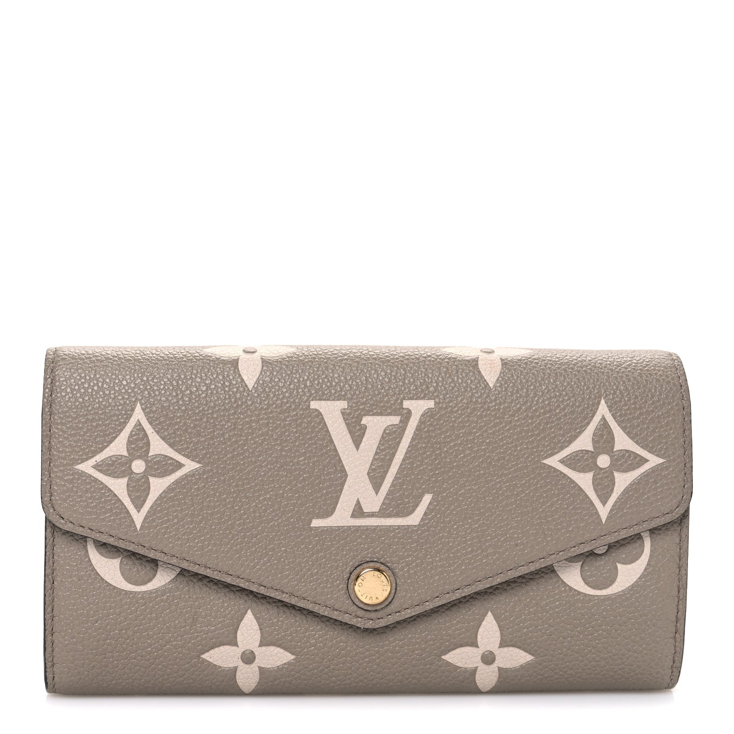Louis Vuitton Empreinte Monogram Giant Sarah Wallet Tourterelle Creme 1 of 6