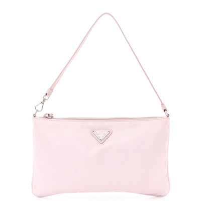 Prada Re-Nylon Vela Saffiano Mini Pochette Bag Alabastro 1 of 14