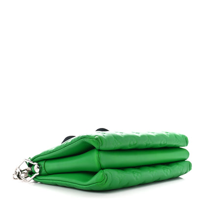 Louis Vuitton Lambskin Embossed Monogram Coussin PM LV Motion Green 4 of 15