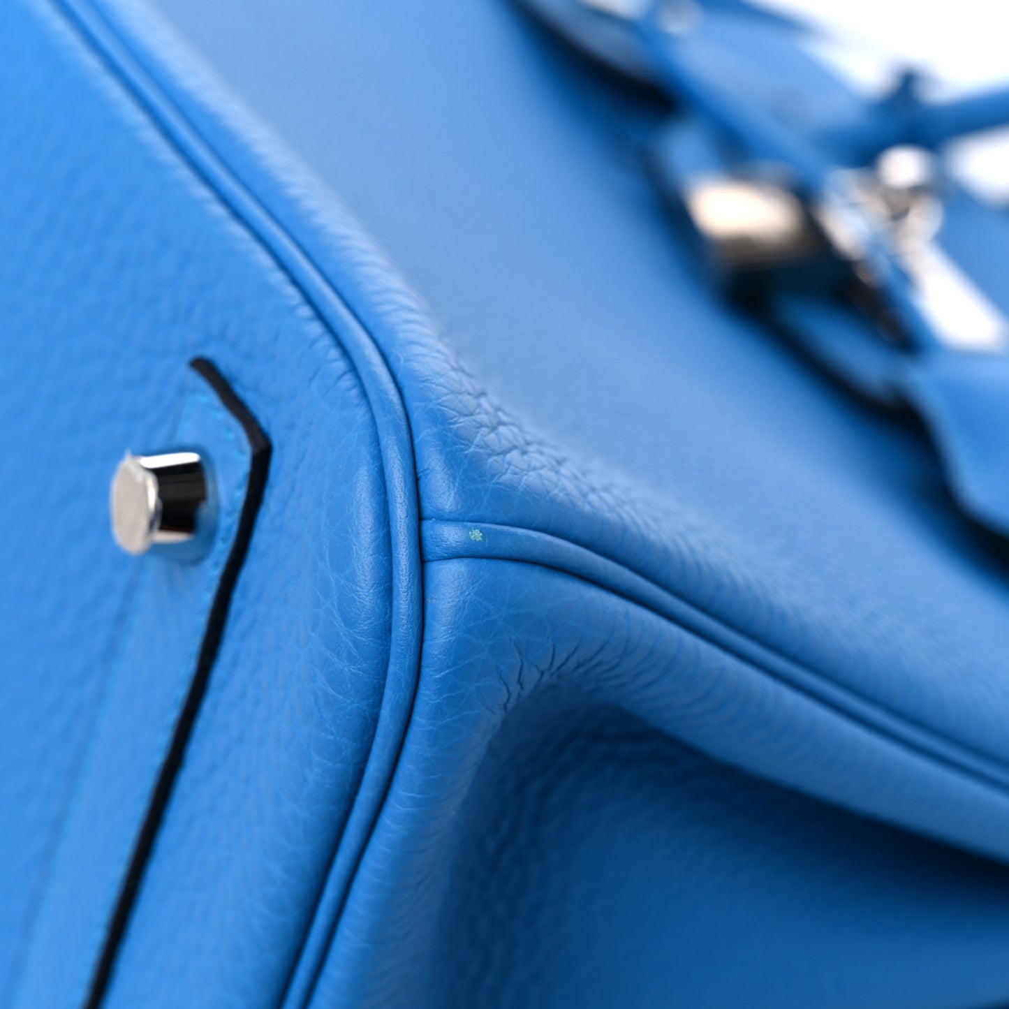 Togo Verso Birkin 30 Bleu Zanzibar Malachite