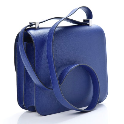 Hermes Epsom Constance 24 Bleu Electrique 2 of 24