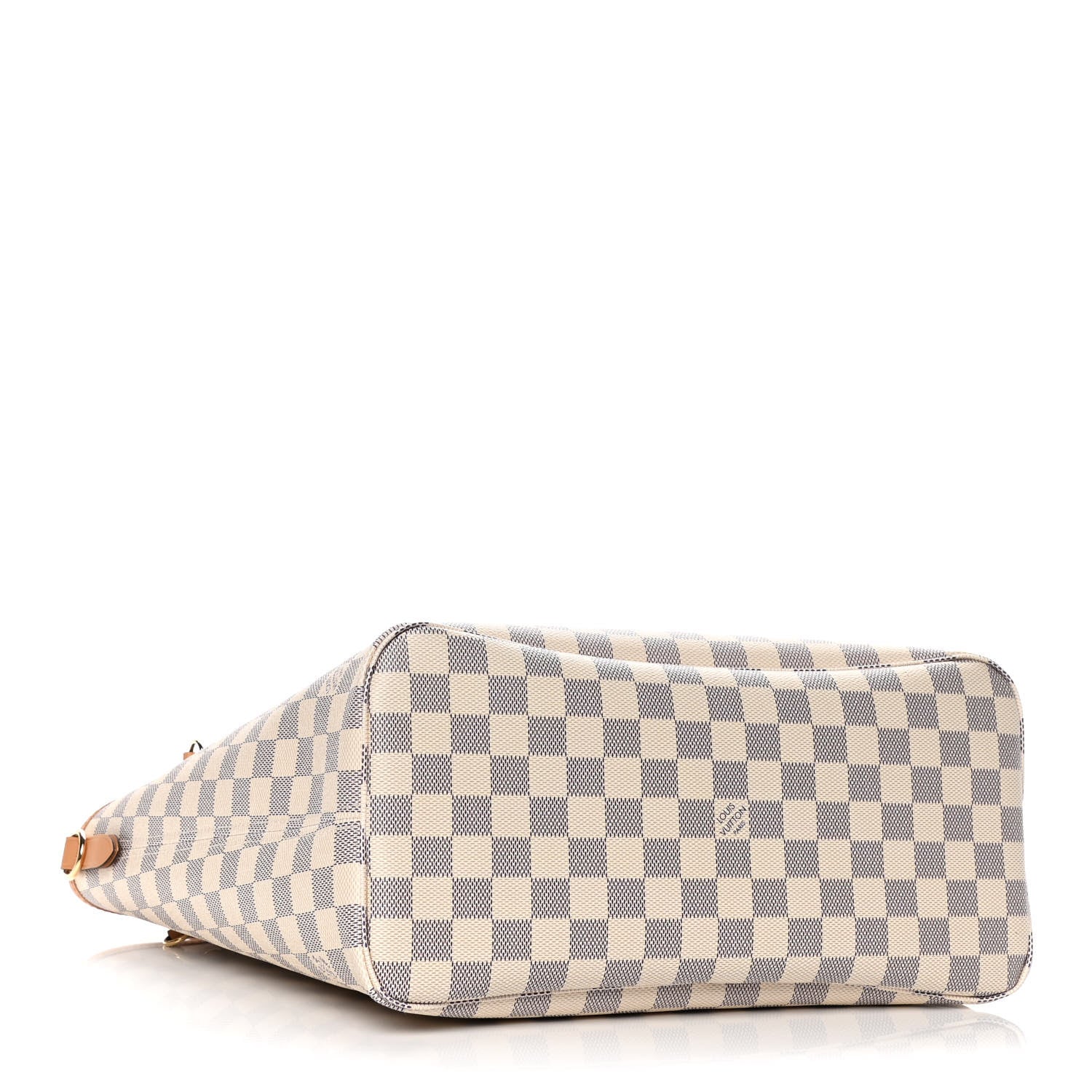 Louis Vuitton Damier Azur Braided Neverfull MM Orange 3 of 9