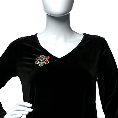 Chanel Resin Gripoix Poured Glass Pearl CC Brooch Multicolor 2 of 5