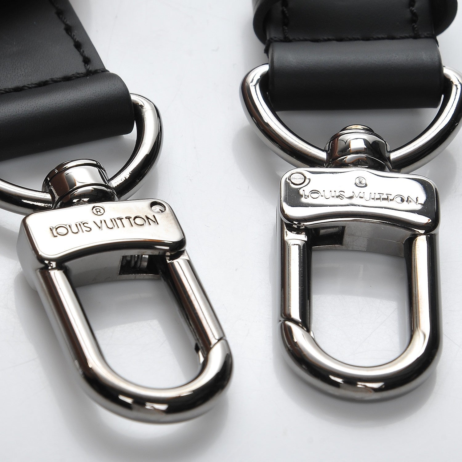 Louis Vuitton Calfskin Keepall Bandouliere Adjustable Shoulder Strap Black 3 of 4