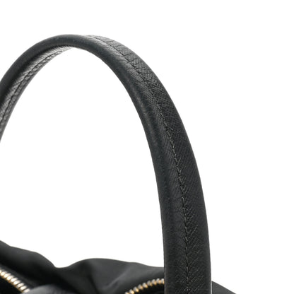 Prada Tessuto Nylon Saffiano Shopping Tote Black 13 of 13