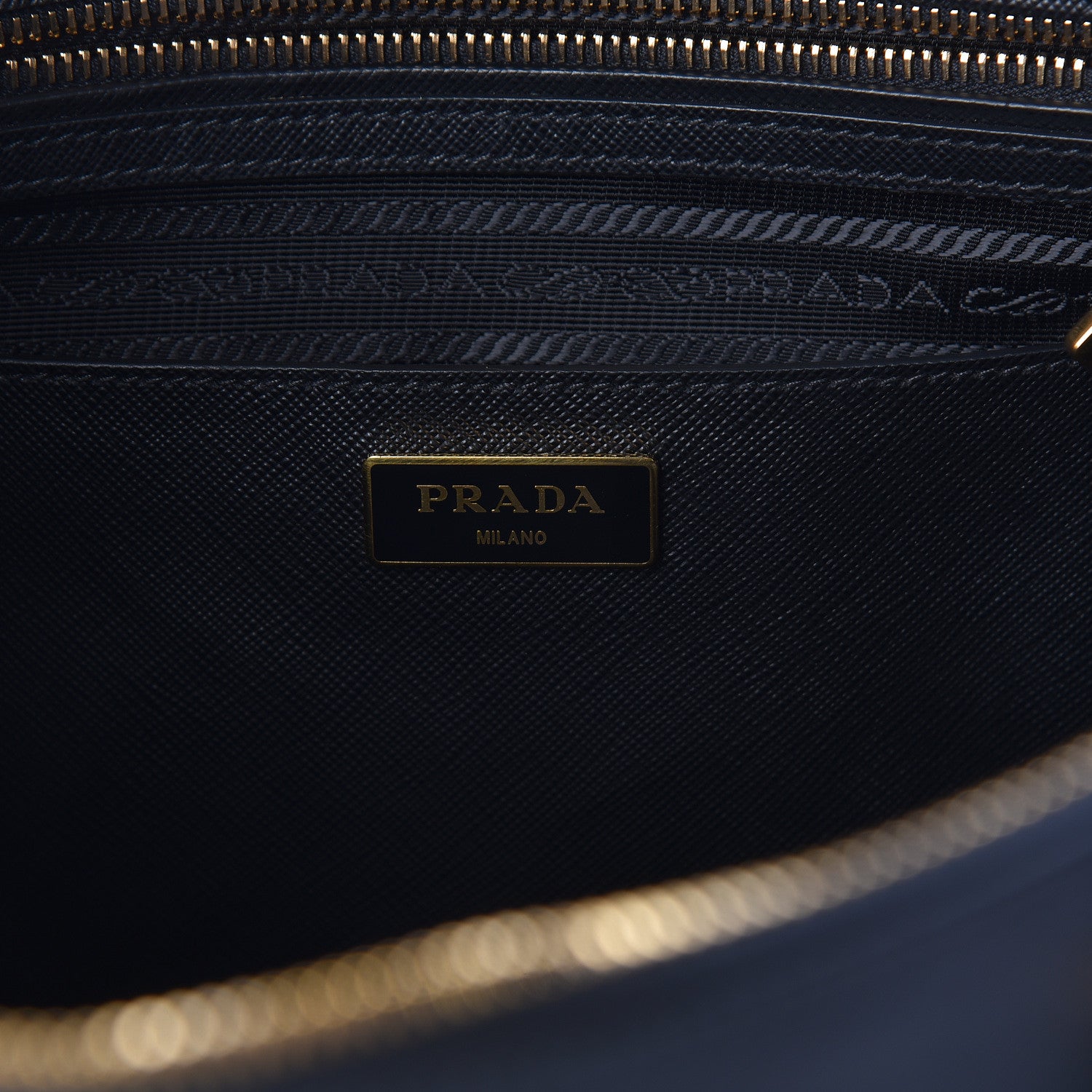 Prada Saffiano Medium Galleria Double Zip Tote Black 6 of 9