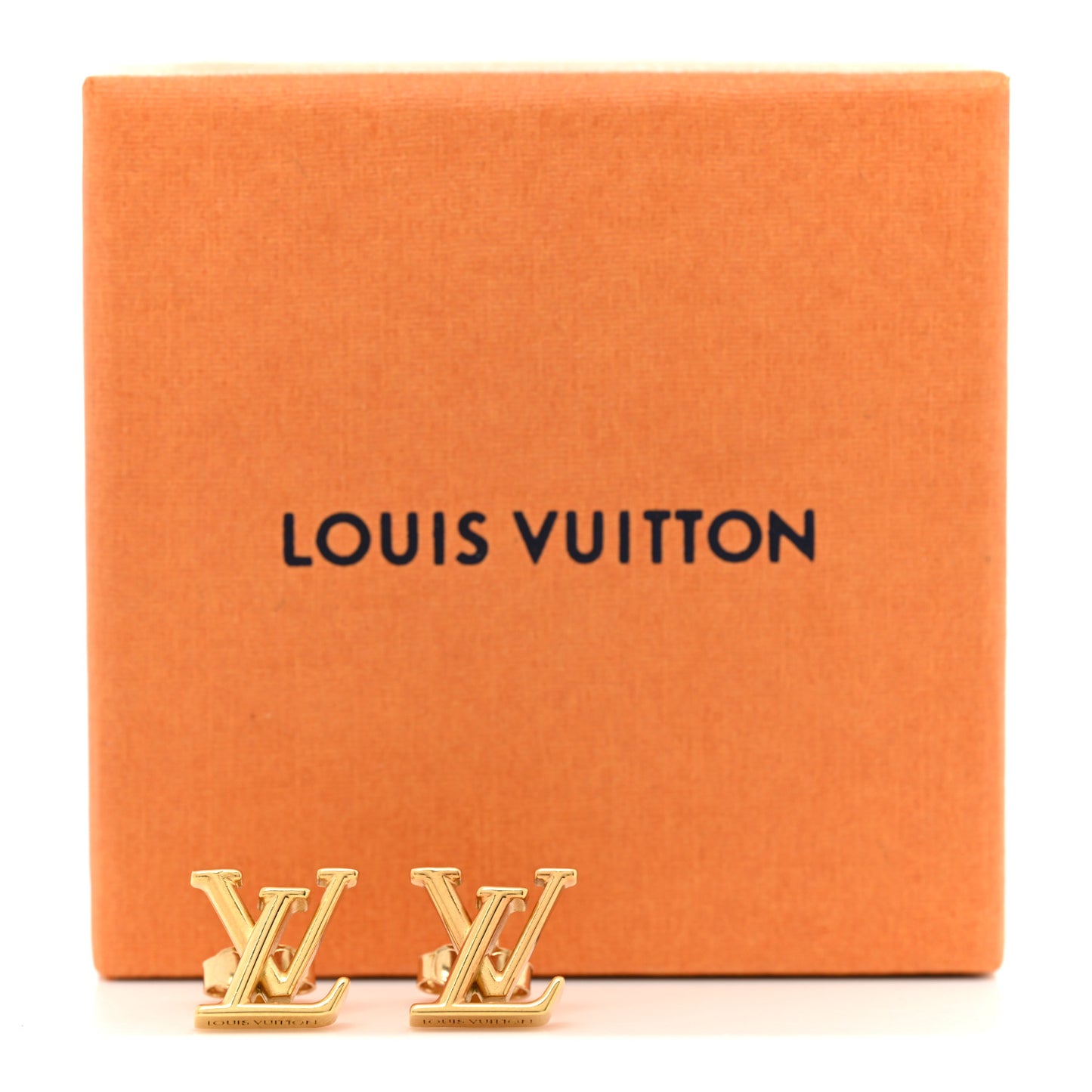 Metal LV Iconic Earrings Gold