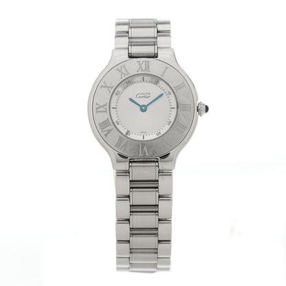 Cartier Stainless Steel 31mm Must De 21 Quartz Watch 1 of 4