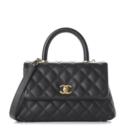 Chanel Caviar Quilted Mini Coco Handle Flap Black 1 of 9