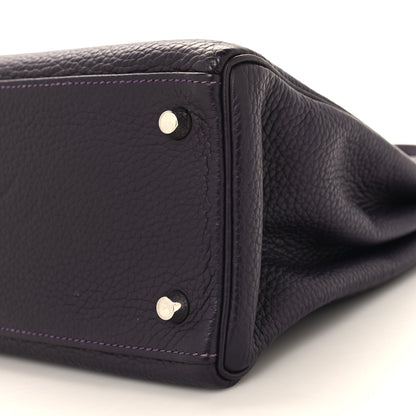 Hermes Taurillon Clemence Kelly Retourne 28 Raisin 10 of 10