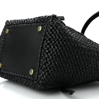 Proenza Schouler Raffia Calfskin Pipe Bag Black 10 of 10