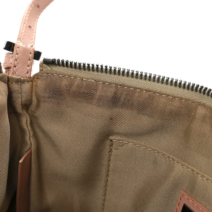 Fendi Zucchino Vitello Pochette Beige Bruciato Bois de Rose 11 of 15
