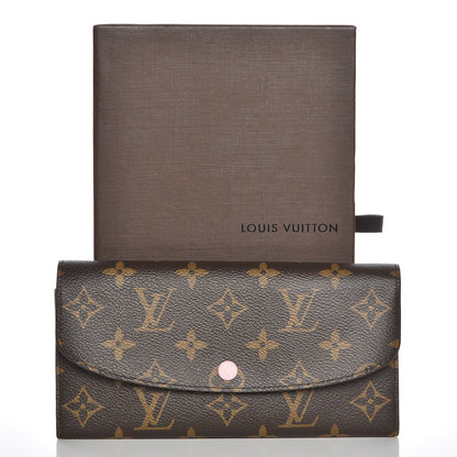 Louis Vuitton Monogram Emilie Wallet Rose Ballerine 8 of 8