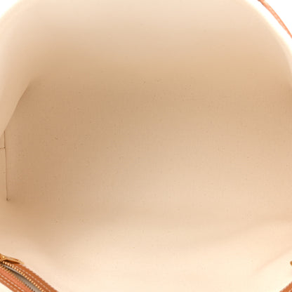 Celine Canvas Calfskin Logo Print Horizontal Cabas Natural Tan 5 of 13