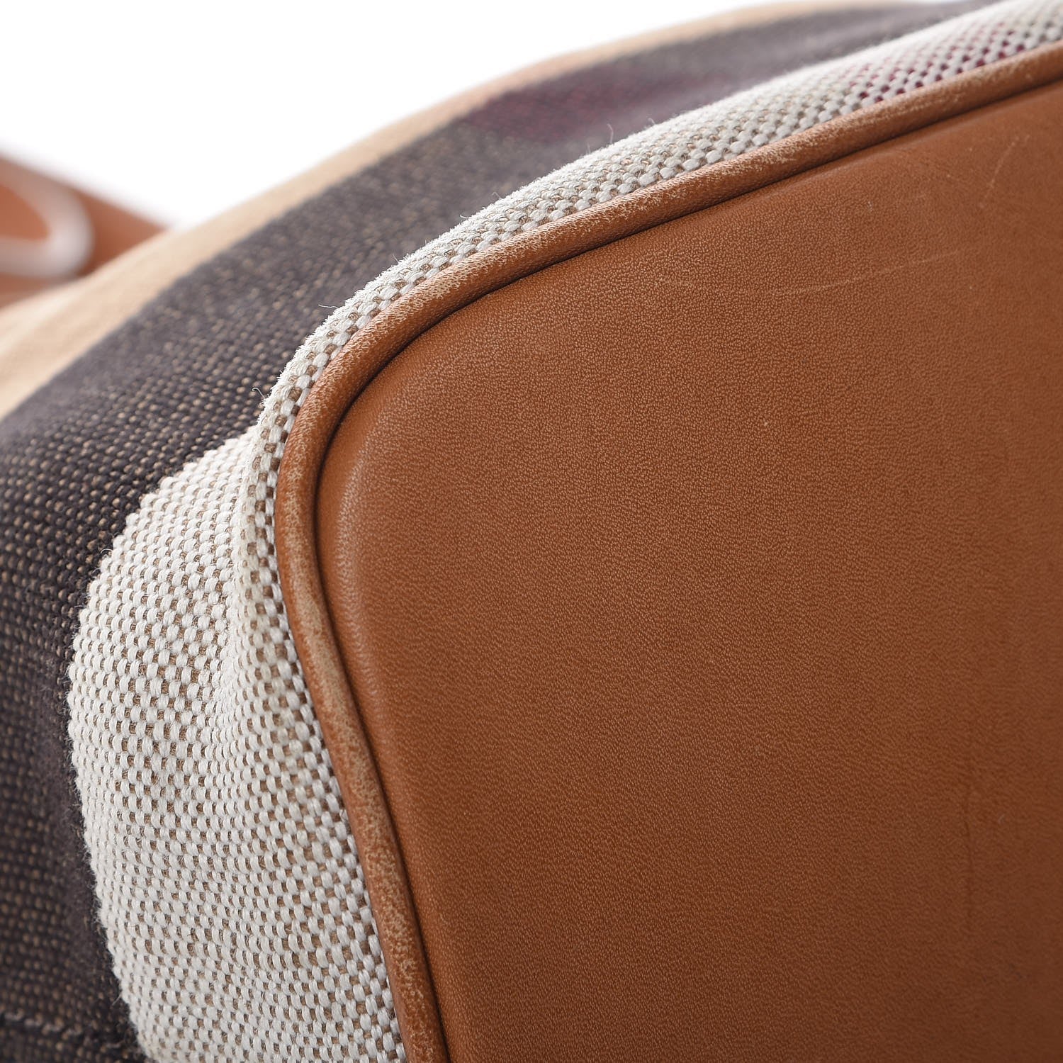 Burberry Canvas Mega Check Mini Ashby Tassel Crossbody Saddle Brown 15 of 15