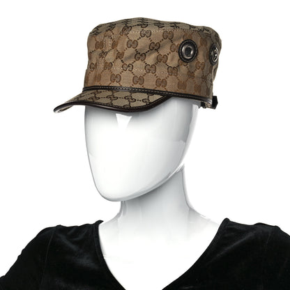 Gucci Monogram Military Hat XL Brown 2 of 8