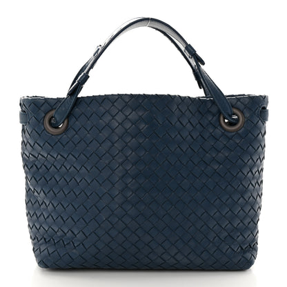 Bottega Veneta Nappa Intrecciato Small Bella Tote Navy 2 of 11