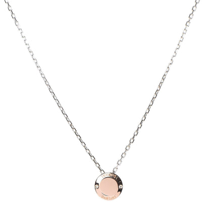Damiani 18K White Pink Gold Diamond Blasoni Pendant Necklace 1 of 7