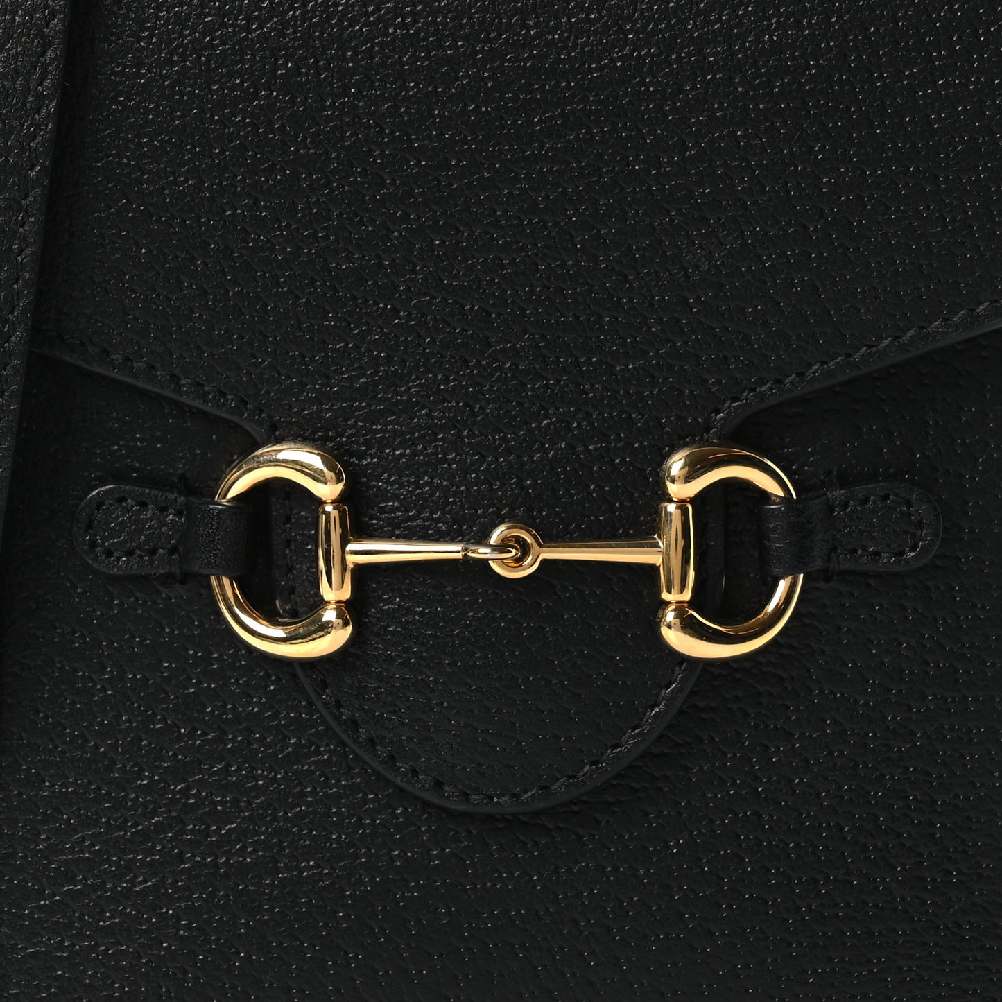 Dollar Calfskin Vertical Horsebit 1955 Crossbody Bag Black